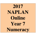 2017 Y7 Numeracy - Online